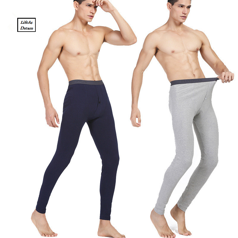 Cargo&Chinos Mens Printed Low Rise Leggings Long Johns Thermal Pant
