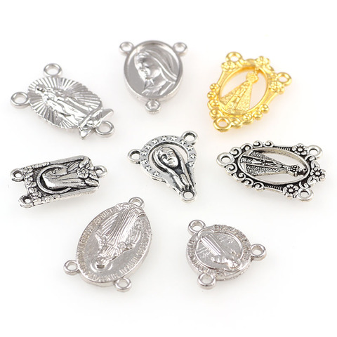 20pcs Religious Charms Three Holes Necklace Link Charm Pendants Jewelry Making DIY Jewelry accessories ► Photo 1/6
