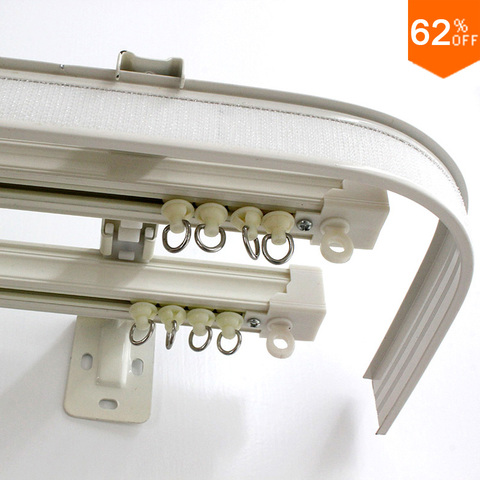 Curtain Rail Hard Wave very good quality Curtain with valance hang up by hook rod Style Draper Hooker rail The curtains Track ► Photo 1/6