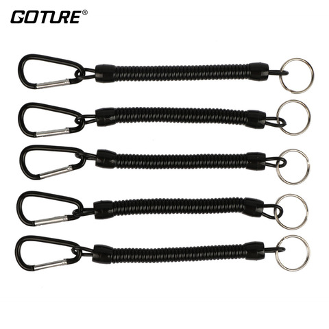 Goture 5pcs Fishing Rope Boat Camping Safety Lanyard Line Retention String with Carabiner Secure Lock Fishing Tackle Accessories ► Photo 1/6
