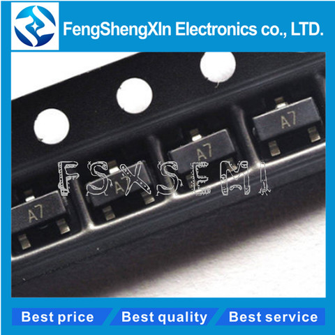 100pcs/lot  BAV99 A7 BAV99LT1G BAV99LT SOT-23 TRANSISTOR ► Photo 1/1