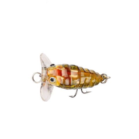 1PCS 4cm 4.2g Cicada Popper Fishing Lure Japan Topwater 3D Eyes Hard Swim Bait Hook Tackle Lifelike Wobble Fish Lure ► Photo 1/6
