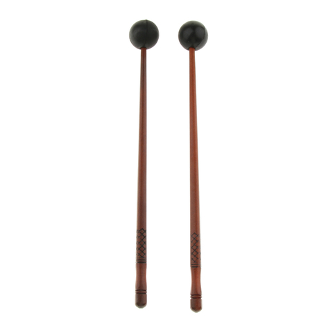1 Pair Polished Surface Wooden Tongue Drum Sticks Mallets Beaters Percussion Instrument Accessory  235mm ► Photo 1/6