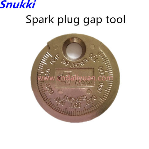 1pc Spark plug gap tool measurement Coin type range gauge 0.6-2.4MM spark plug Gauge Tool one piece with high quality ► Photo 1/6