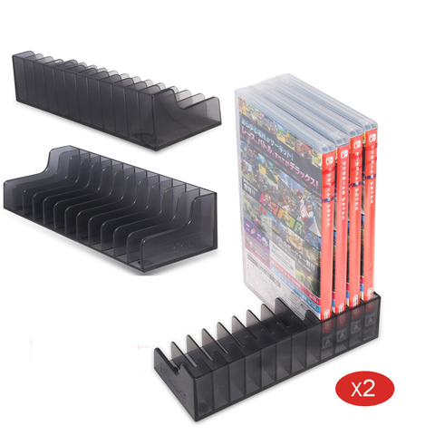 2 Pcs Game Card Box Storage Stand CD Disk Holder For Nintend Switch NS Nintendos Game Cartridge CD Disk Support 24 Pcs Card ► Photo 1/1