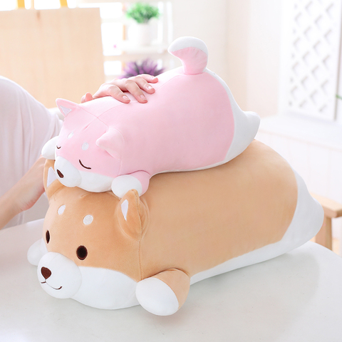 1pc 36/55cm Soft Kawaii Fat Shiba Inu Dog Plush Toy Stuffed Cute Animal Cartoon Pillow Lovely Gifts for Kids Children Gifts ► Photo 1/6