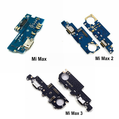 USB Charging Port Dock Plug Jack Connector Charge Board With Microphone Flex Cable For Xiaomi Mi Max 2 Max2 / Max 3 Max3 ► Photo 1/4