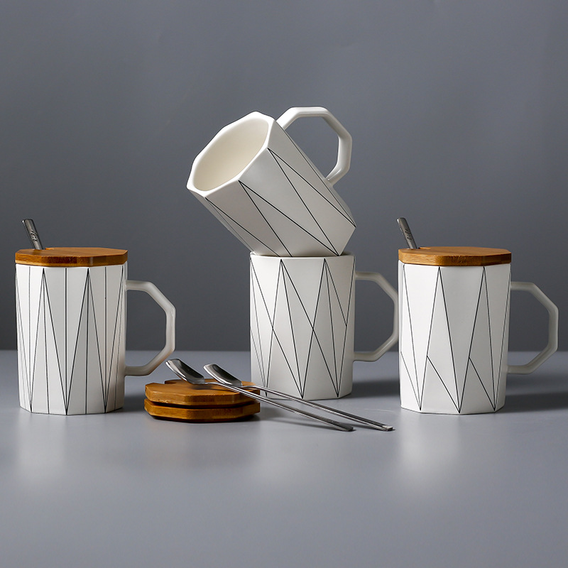 Modern Bamboo Mug – Illustration Kitchen