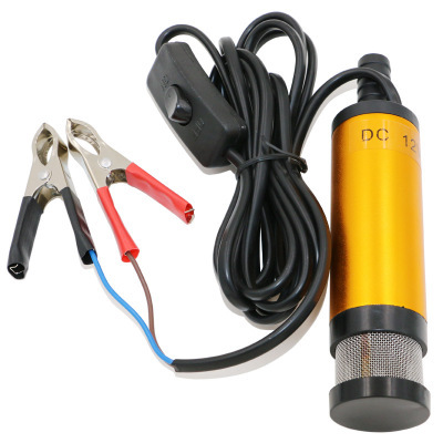 Portable Mini 12V 24V DC Electric Submersible Pump For Pumping Diesel Oil Water Aluminum Alloy Shell 12L/min Fuel Transfer Pump ► Photo 1/6