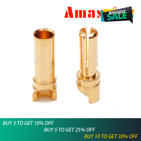 High quality Amass GC-3514 3.5mm Golden Bullet Connector for ESC Motor Lipo RC battery Part ► Photo 1/5