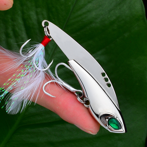 1PC Spoon Metal Fishing Lure Silver/Gold Color Spinner Bass Baits