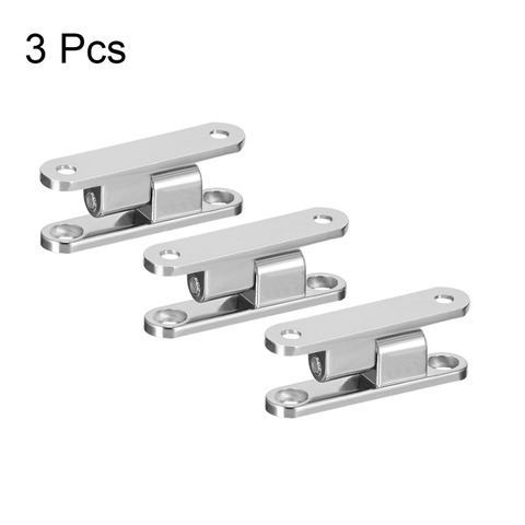 UXCELL High Quality 3Pcs 36mm Long Cupboard Zinc Alloy 90 Degree Detachable Door Hinge Silver Tone installation on the door ► Photo 1/4