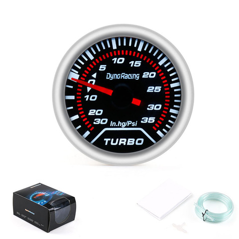 Dynoracing 2 inch 52mm Car Smoke Lens Turbo Boost Gauge Psi Display Turbo Boost Meter Car Meter BX101226 ► Photo 1/6
