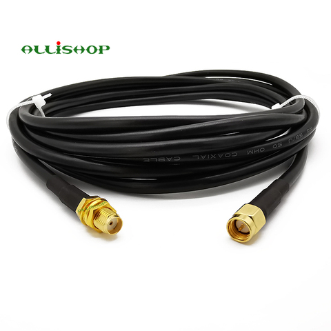 1-30 meters Low Loss Extension Antenna Cable RG58 SMA Male to SMA Female Connector Pigtail For 4G LTE Ham ADS-B Walkie Talkies ► Photo 1/6