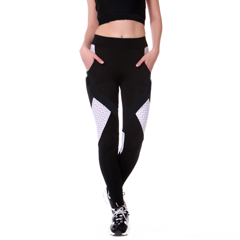 Womens Gym Yoga Leggings Workout Sports Fitness Pants  Elastic Running Trousers