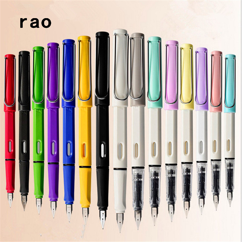 Metal Fountain Ink Pen 0.38mm 0.5mm Pens Hollow Out Clips School Office  Supplies