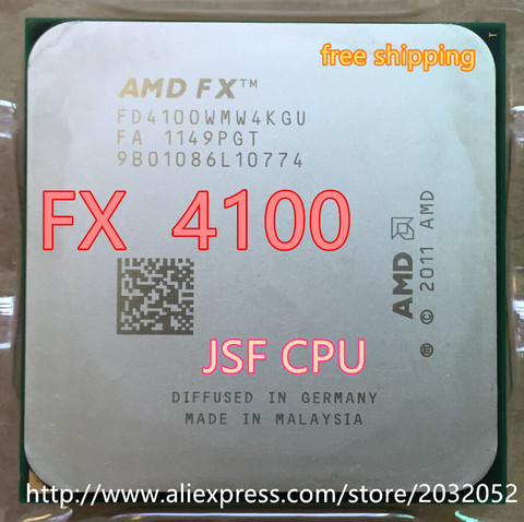 AMD FX 4100 AM3+ 3.6GHz 8MB CPU processor FX serial shipping free scrattered pieces FX-4100 FX4100 (FX serial cpu) ► Photo 1/1
