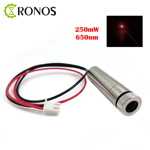 Free Shipping High Power 650nm 250mW Dot Red Laser Module Laser modul Focus Adjustable Laser Diode Lighting Point Fire ► Photo 1/4