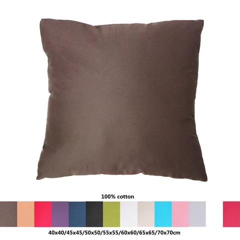 100% Cotton Fabric Sofa Cushion Cover 40x40/45x45/50x50/55x55/60x60/65x65/70x70Cm Throw Pillow Cover Decorative Pillow Case ► Photo 1/6