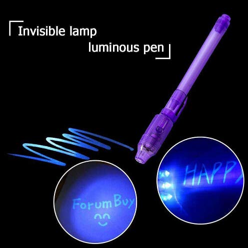 4pcs/lot ,UV Light Pen Invisible Ink Security Marker Pen With