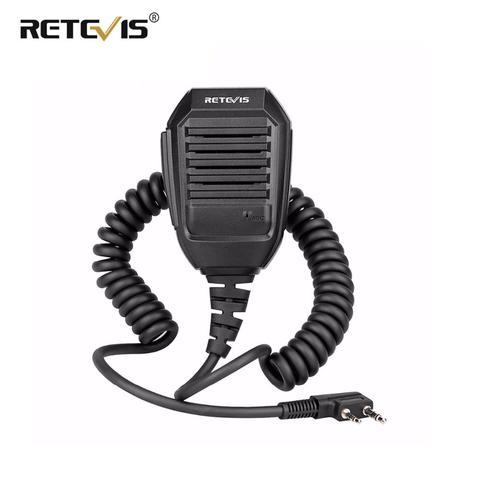 Retevis RS-113 Handy Speaker Microphone 2000D Kevlar Cable For Kenwood Baofeng UV5R UV82 H777 RT21 RT22 RT3 RT5R Walkie Talkie ► Photo 1/6