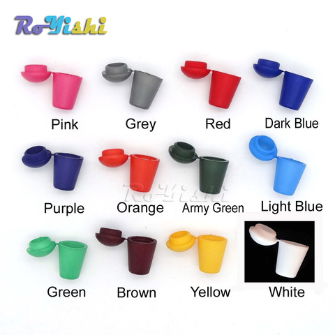 12pcs/pack Colorful Cord Ends Bell Stopper With Lid Lock Plastic Toggle Clip For Paracord Clothes Bag Sports Wear Shoe ► Photo 1/5
