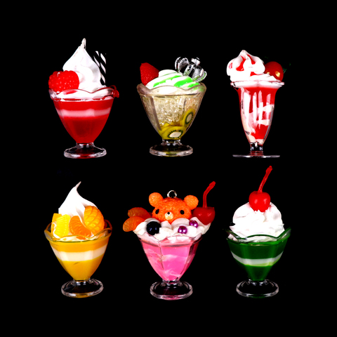 1pc Simulation Sweet Fruit Ice Cream Miniature Doll house