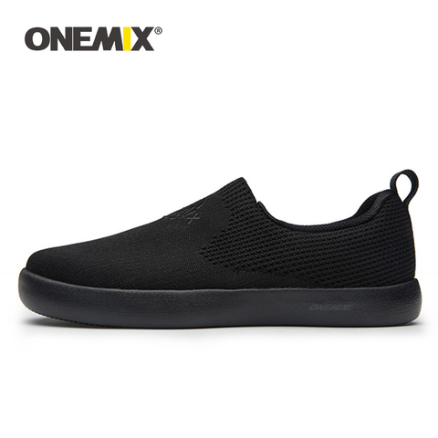 ONEMIX Men Shoes Sneakers Soft Breathable Mesh Lightweight Flat Vulcanized Shoes Women Casual Slip-on Travel Walking Shoes ► Photo 1/6