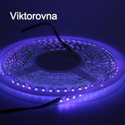 12V UV Ultraviolet 395-405nm led strip black light 5050 3528 SMD 60led/m 120led/m Waterproof tape lamp for DJ Fluorescence party ► Photo 1/6