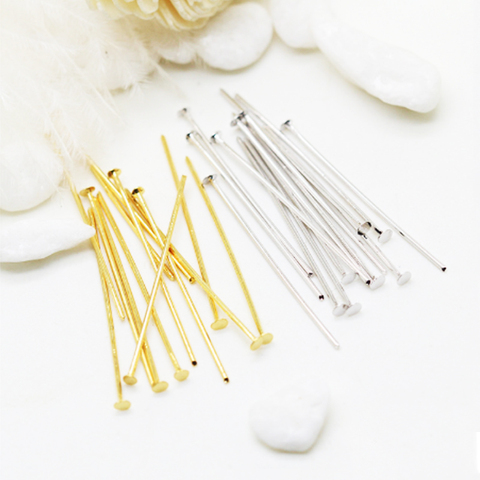 100pcs (40mm) BRASS color PINS CHANDELIER LAMP BEAD PRISM CRYSTAL CONNECTOR Jewelry Accessories ► Photo 1/6