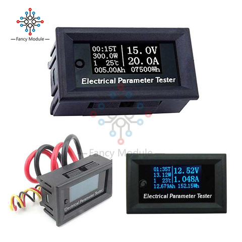 7in1 33V 10A OLED Multifunction Tester Voltage Current Time Temperature Capacity Power Voltmeter Ammeter Electrical Meter 0-33V ► Photo 1/6