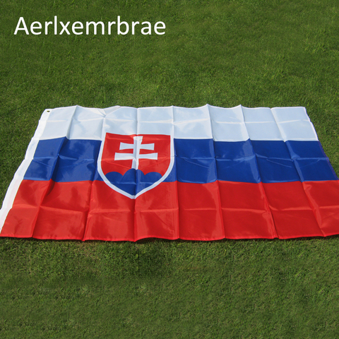 Free shipping aerlxemrbrae flag 90*150cm Slovakia FLAG slovak Banner EU 3*5FT Hanging  flag ► Photo 1/1