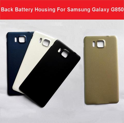 Geniune Rear battery door cover for Samsung Galaxy Alpha G850 G850F back housing for Galaxy G850 G850F back cover case + 1x film ► Photo 1/6