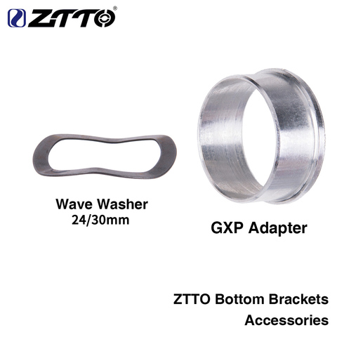 ZTTO Bicycle Accessories Road Mountain Bike Bottom Brackets GXP Adapter Wave Washer 0.5mm K7 GXP 24 22mm Chainset ► Photo 1/6
