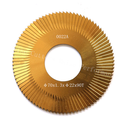 WENXING 0022A side milling cutter 100B 202 key cutting machines replacement HSS TiN yellow coating face milling cutter ► Photo 1/2