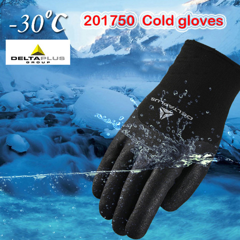 DELTA PLUS Nitrile Low Temperature Warm Gloves Winter Warm Wear-resistant Work Gloves Riding Ski Windproof Protective Gloves ► Photo 1/5