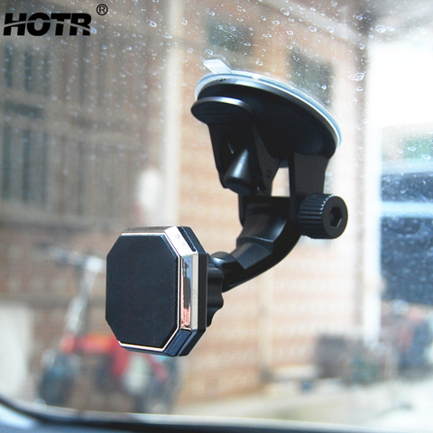 Adjustable Magnetic Car Holder Magnet Car Phone Holder 360 Rotatable Stand Mount Support Universal Windshield Holder free hand ► Photo 1/6
