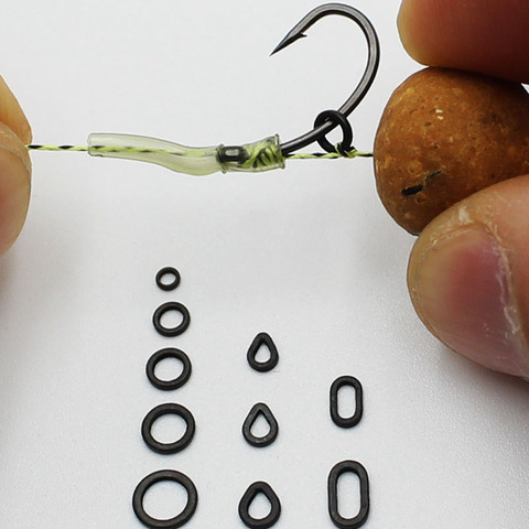 50PCS Carp Fishing Accessories Rig Rings Round Oval Tear Drop Hair Rig Blow Back Rig Micro Ring Terminal End Tackle Equipment ► Photo 1/6