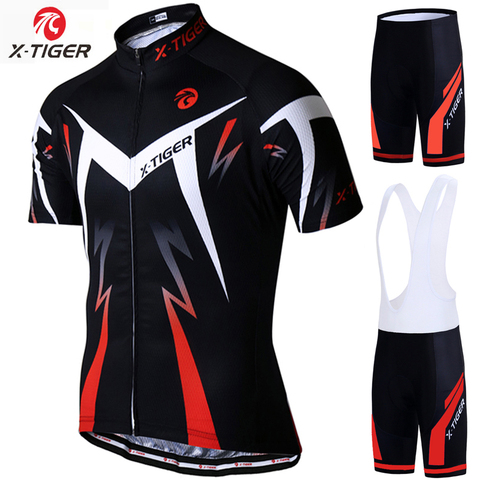 X-TIGER 2022 Cycling Jersey set Road Mountain Bike Cycling Clothing set MTB Bicycle Sportswear Suit Cycling Clothes Set For Mans ► Photo 1/6