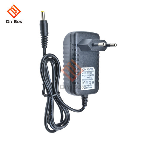 EU Plug Power Adapter Supply Converter AC 100-240V to DC 12V 2A LED Light 50-60Hz CT-1220 ► Photo 1/6