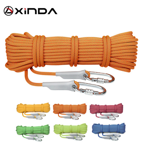 XINDA  10m Professional Rock Climbing Rope 10.5mm Diameter 5500lbs High Strength Downhill Survival Safety Climbing ► Photo 1/6