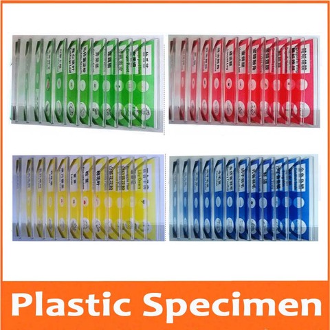 4 Set Animals Insects Plants Flowers Plastic Prepared Microscope Slides Biological Specimen for Children Student Toys ► Photo 1/5