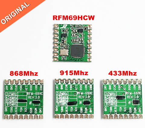 RFM69 RFM69HC RFM69HCW Programmable 433Mhz 868Mhz 915Mhz RF Transceiver Module HopeRF ORIGINAL replace RFM22B ► Photo 1/2