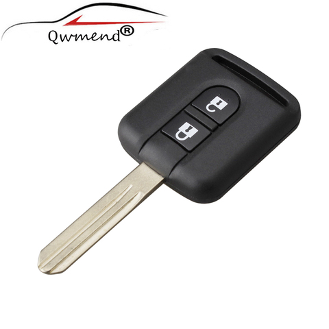 2 Buttons Replacement Car key Shell FOB For Nissan Qashqai Navara Micra NV200 Patrol Y61 2002-2016 car key shell ► Photo 1/5