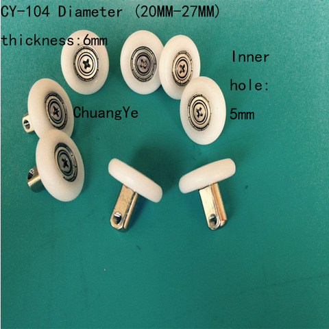 8 x Shower Door ROLLERS/Runners/Wheels 19mm -27Diameter Replacement Parts CY-104 ► Photo 1/3