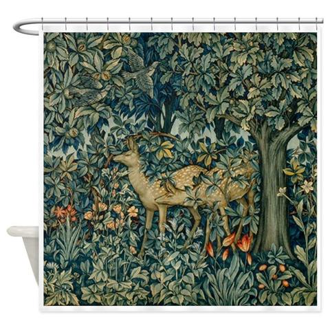 William Morris Greenery Decorative Fabric Shower Curtain ► Photo 1/1