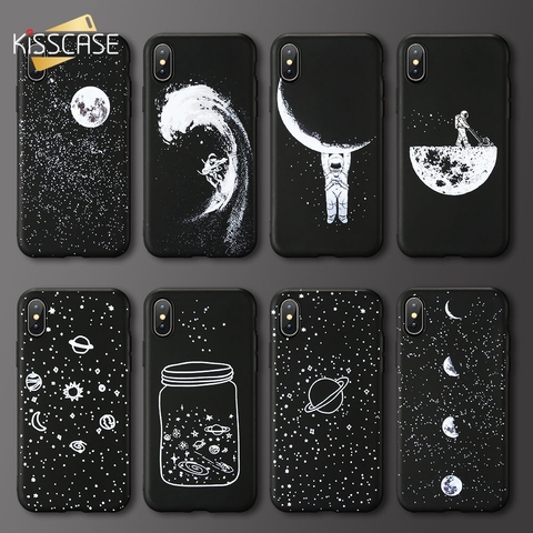 Case For Xiaomi Redmi Note 4 4X 5 6 Pro KISSCASE Moon Star Phone Case For Redmi 6 6A 5 5A S2 MI 8 9 9SE F1 Soft TPU Cover Shell ► Photo 1/6