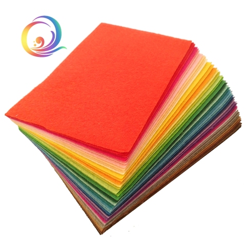 1mm Thickness Polyester Non Woven Felt Fabric Cloth Felts Of Home Decoration Pattern Bundle For Sewing Dolls Crafts 40pcs10x15cm ► Photo 1/6