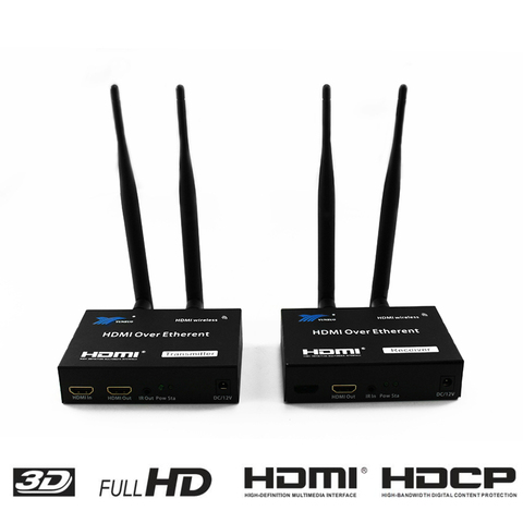 200M Wireless Extender 2.4GHz/5GHz HD 1080P HDMI 1.3 HDMI Extender Transmitter Receiver WIFI HDMI Extender ► Photo 1/6
