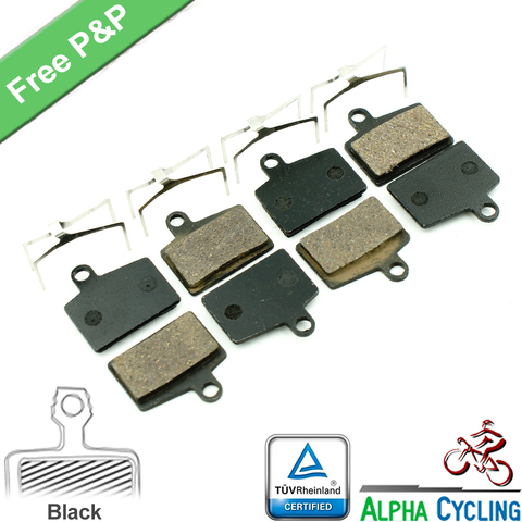 Bicycle Brake Pads for Hayes Dyno, Stroker Ryde Disc Brake, 4 Pairs, Resin Black Class ► Photo 1/4